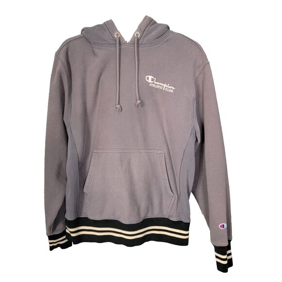 Champion Reverse Weave Vintage 90s Hoodie Gray Men’s Medium Unisex Fit Kangaroo - Picture 1 of 16
